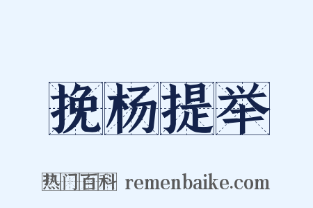 挽杨提举是什么意思的图片
